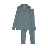 Pouf Blue Printed Grandpa PJS
