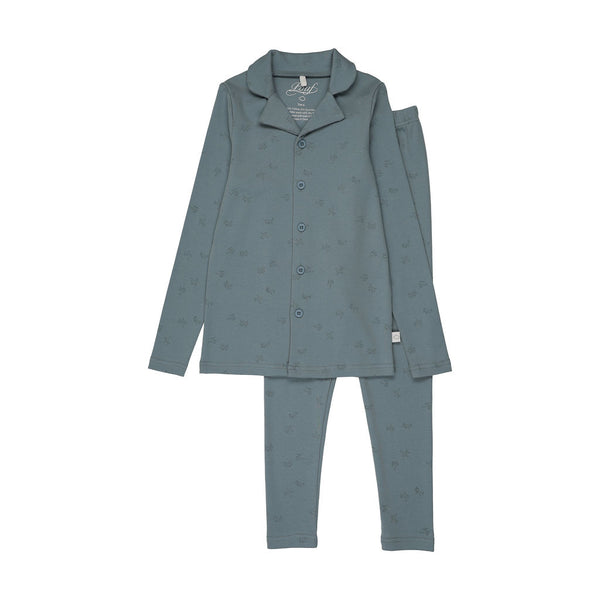 Pouf Blue Printed Grandpa PJS
