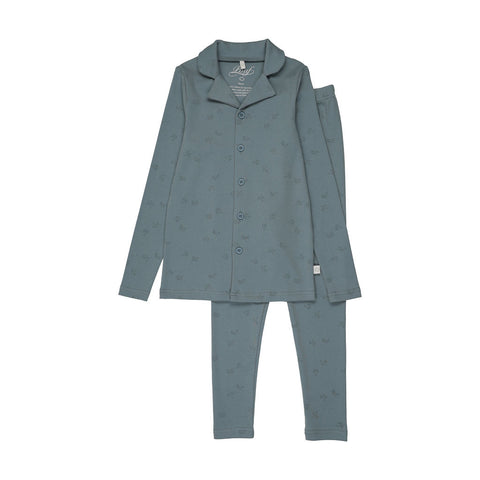 Pouf Blue Printed Grandpa PJS