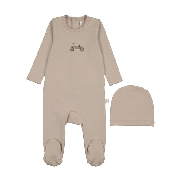Pouf Grey Graphic Footie