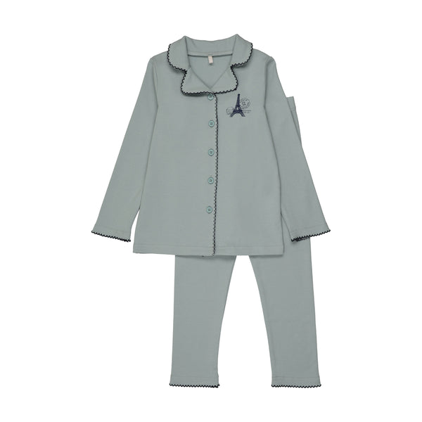 Pouf Blue French Grandpa Pjs