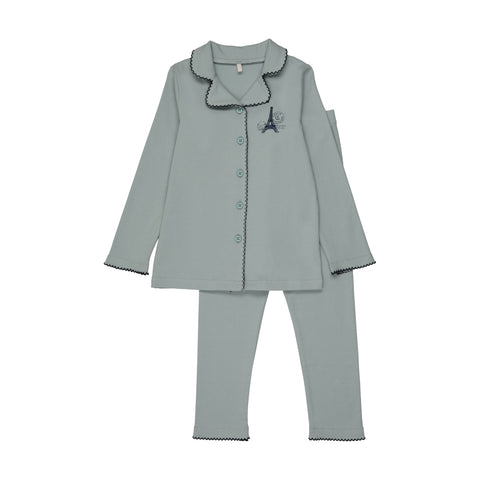 Pouf Blue French Grandpa Pjs