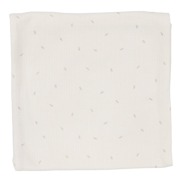 Lilette Cream/Branch Printed Pointelle Blanket