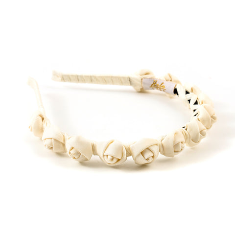Halo Luxe Ivory Darla Satin Headband