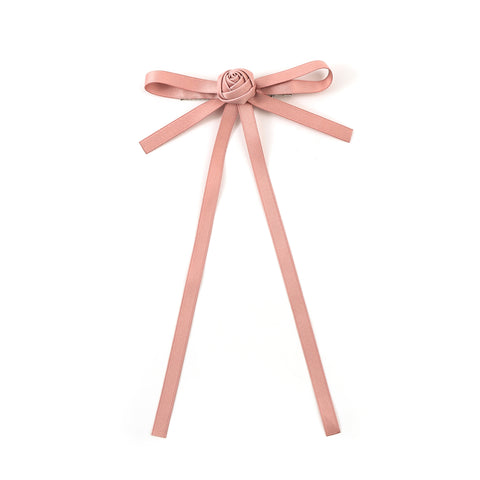 Halo Luxe Mauve Darla Satin Longtail Clip