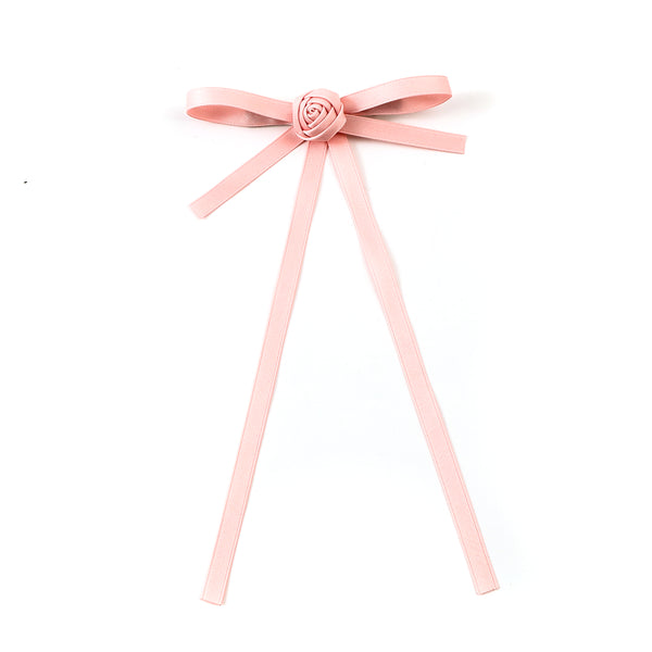 Halo Luxe Light Pink Darla Satin Longtail Clip