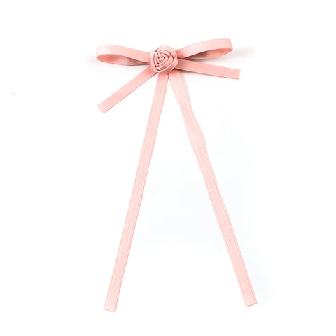 Halo Luxe Light Pink Darla Satin Longtail Clip