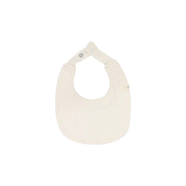 Lilette Cream Fine Pointelle Bib