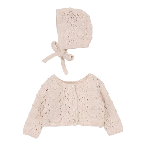Lilette Petal Popcorn Weave Cardigan Set PWC-PTL