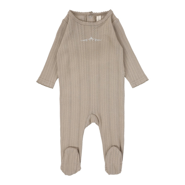 Lilette Oat Crown Pointelle Graphic Footie PGF-OC