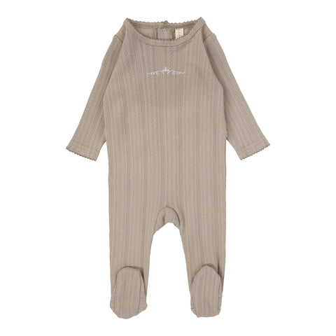 Lilette Oat Crown Pointelle Graphic Footie PGF-OC
