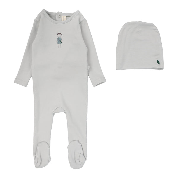 Lilette Seafoam Doll Footie Set