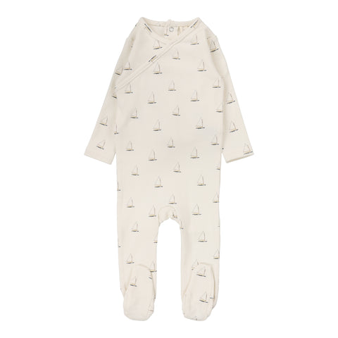 Lilette Cream/Nautical Footie