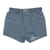 Lil Legs Checked Denim Shorts