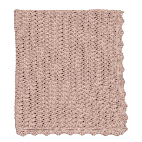 Bebe Organic Dusty Pink Silvia Blanket