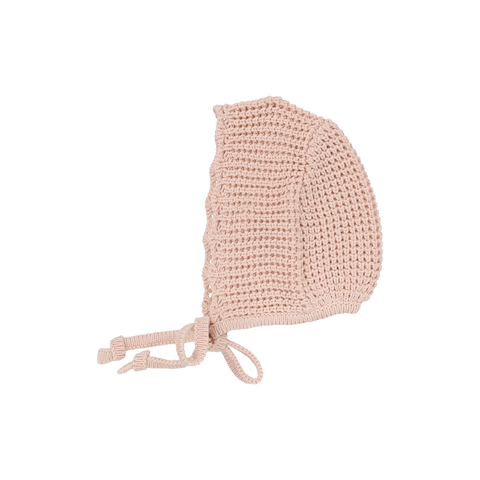 Lilette Dusty Pink Classic Chunky Knit Bonnet CKB-DPNK