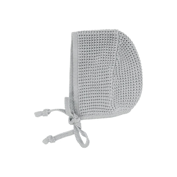 Lilette Pale Blue Chunky Knit Bonnet
