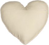 Spool Fine Knits Ecru Heart Cushion