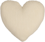 Spool Fine Knits Ecru Heart Cushion