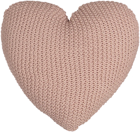 Spool Fine Knits Pink Heart Cushion