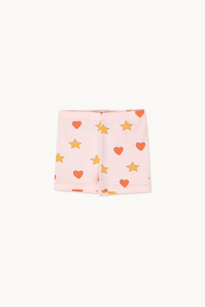 Tinycottons Pastel Pink Hearts Stars Short