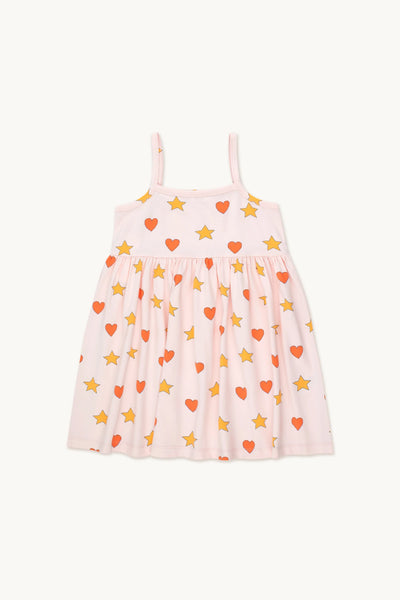 Tinycottons Pastel Pink Hearts Stars Dress