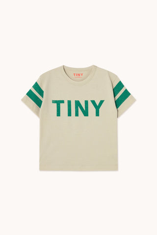 Tinycottons Dark Vanilla Stripes Logo Tee