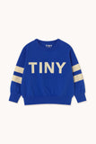 Tinycottons Ultramarine Stripes Logo Sweatshirt