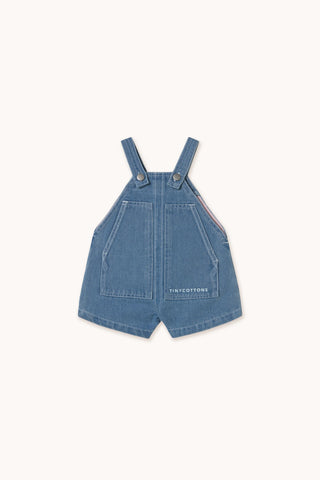 Tinycottons Light Blue Denim Baby Graphic Dungaree