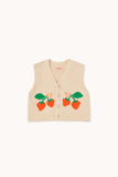 Tinycottons Light Cream Strawberries Vest