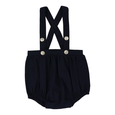 Lil Legs Analogie Navy Bubble Suspender Bloomers