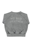 Piupiuchick Baby Grey Sun/Cloud Print Sweatshirt