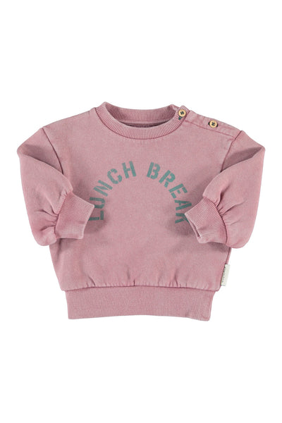 Piupiuchick Baby Pink Lunch Break Oversized Sweatshirt