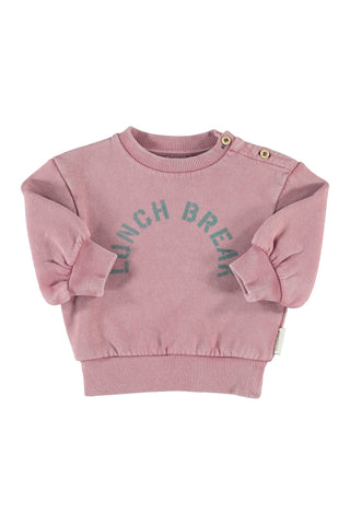 Piupiuchick Baby Pink Lunch Break Oversized Sweatshirt