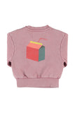 Piupiuchick Baby Pink Lunch Break Oversized Sweatshirt