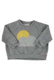 Piupiuchick Grey Sun/Cloud Print Sweatshirt