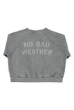 Piupiuchick Grey Sun/Cloud Print Sweatshirt