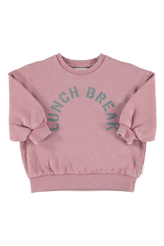 Piupiuchick Pink Lunch Break Oversized Sweatshirt