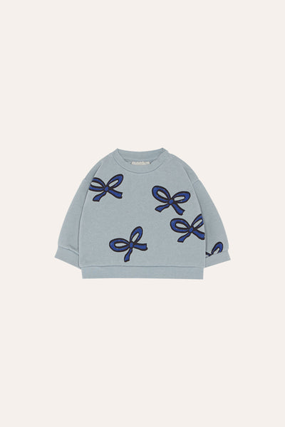 The Campamento Baby Blue Bow Crew Sweatshirt