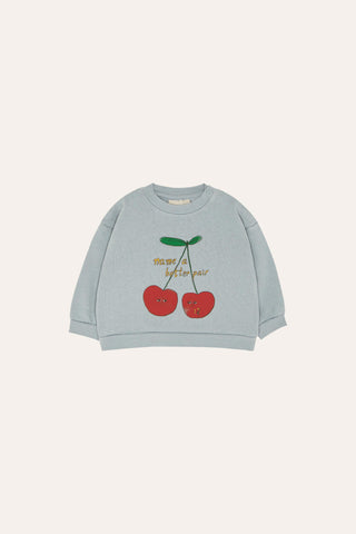 The Campamento Baby Blue Cherry Crew Sweatshirt