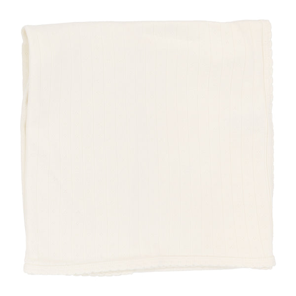 Lilette Cream Fine Pointelle Blanket