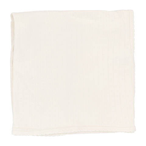 Lilette Cream Fine Pointelle Blanket