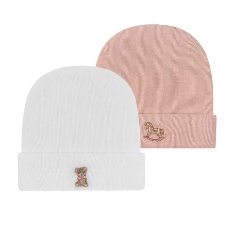Ely's & Co Pink Bear/Rocking Horse Hospital Hats