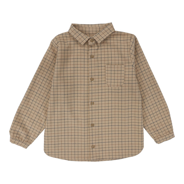 Lil Legs Analogie Windowpane Boys Shirt