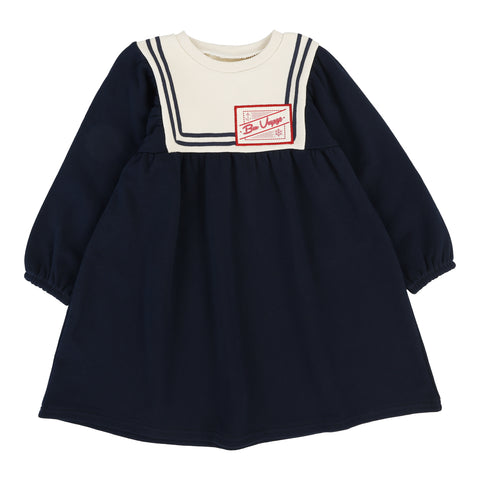 Lil Legs Navy Bon Voyage Dress BVD-NAVY