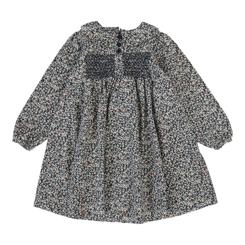 Lil Legs Analogie Dusty Blue Daisy Floral Dress
