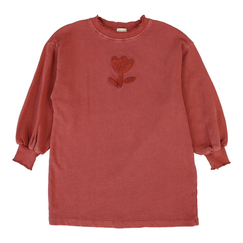Lil Legs Mineral Red Sherpa Tulip Dress STD-MRED