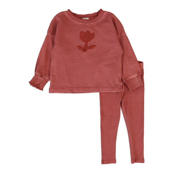 Lil Legs Analogie Mineral Red Sherpa Tulip Set