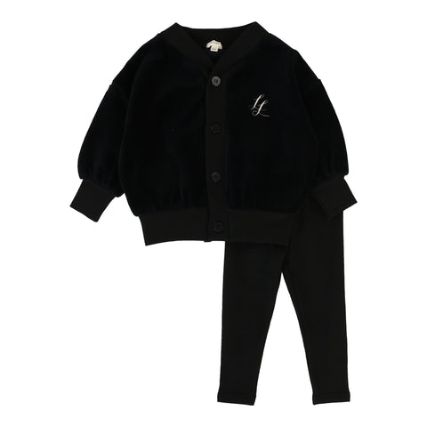 Lil Legs Analogie Black Boys Shabbos Lounge Set LBSLS-BLA