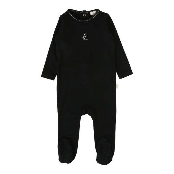 Lil Legs Analogie Black Emblem Footie LEF-BLA